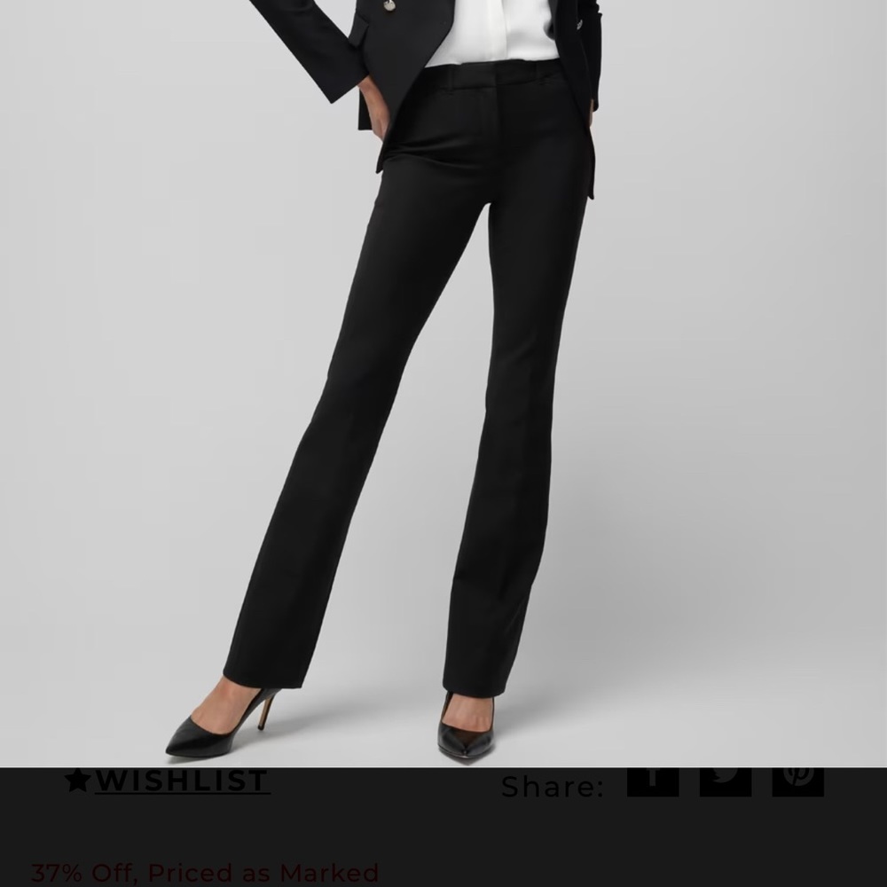 NEW WHBM® Ines Slim Bootcut Comfort Stretch Pant